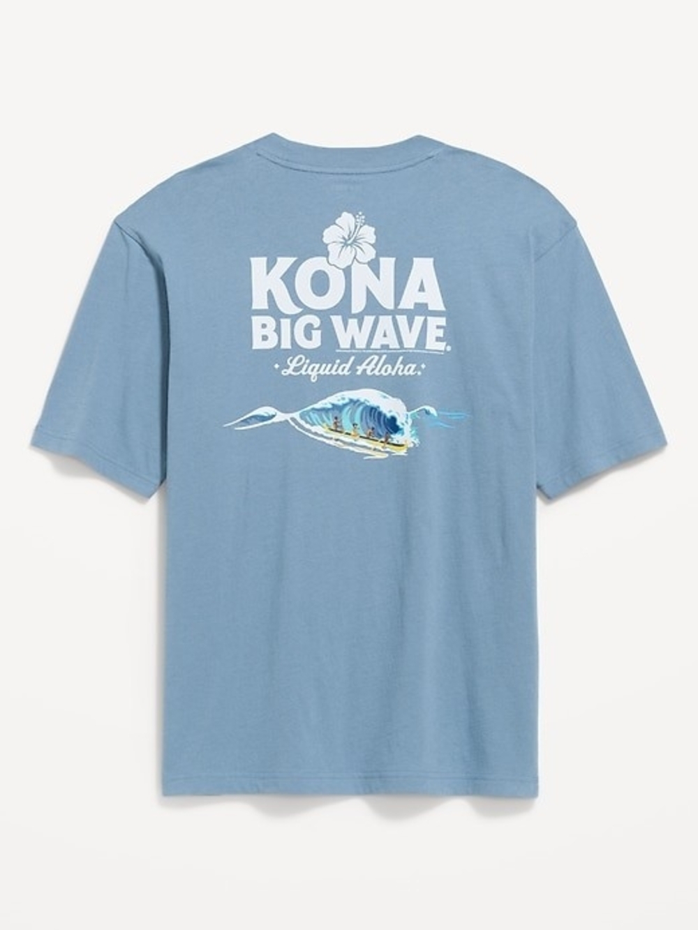 Kona Big Wave Liquid Aloha Graphic Tee - Blue